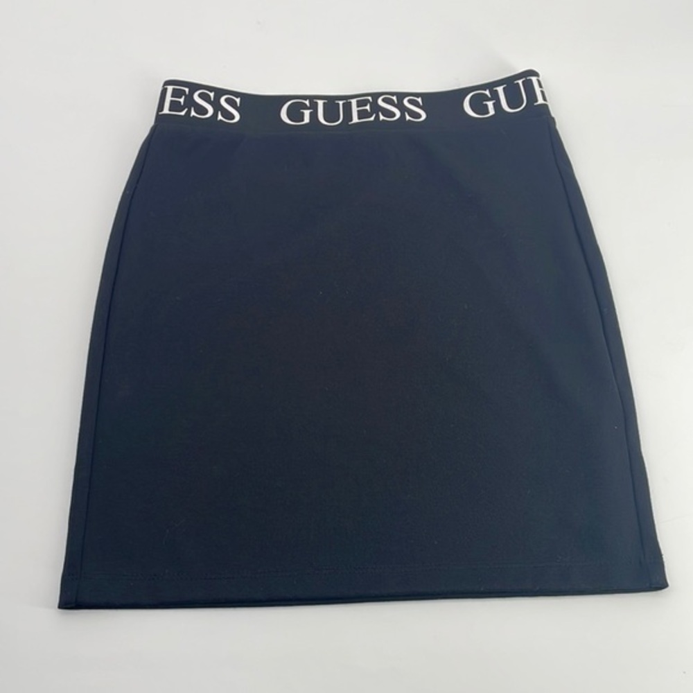 UEC Guess 90s style knit elastic waist mini skirt black XS